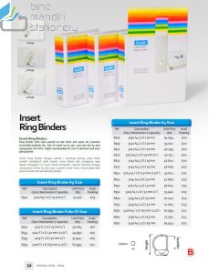 Foto Bantex 8562 Insert Ring Binder 5226 A4 2D-65mm White Map berkas arsip merek Bantex