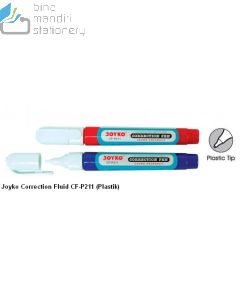 Jual Tip-ex Penghapus Pulpen Cair Joyko Correction Fluid CF-P211 (Plastik) terlengkap di toko alat tulis