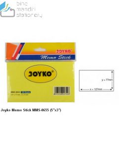 Contoh Sticky Note Joyko Memo Stick MMS-0655 (5"x3") merek Joyko