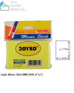 Contoh Joyko Memo Stick MMS-0656 (3"x2") Sticky Note merek Joyko