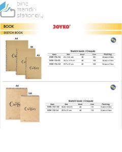Foto Joyko Sketch Book SKBK-722-16K Buku Tulis Catatan Sketsa Gambar Kertas Polos  merek Joyko