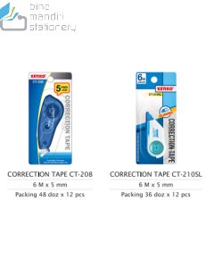 Tip-X Pita Kertas Kering Kenko CT-208 Correction Tape