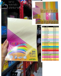 PaperFine Color A4 80 gr 25 sheet IT 100 Ivory Kertas Fotocopy Print HVS Warna